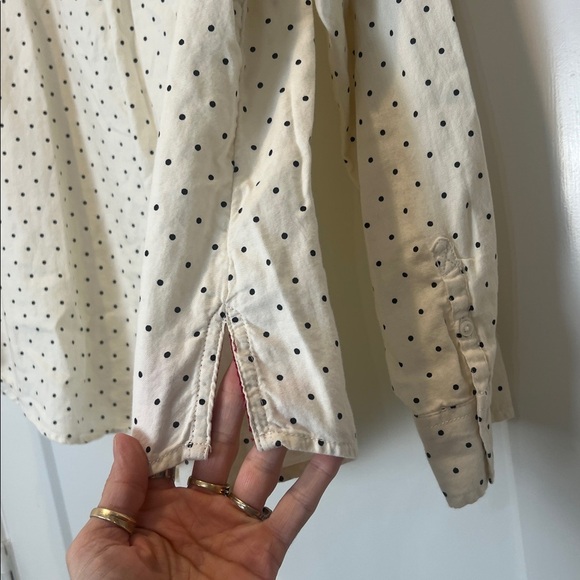 St. John's Bay Cream and Black Polka Dot Shirt size 3X. - Picture 7 of 9